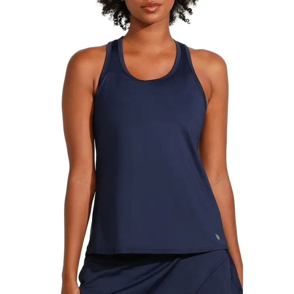 NWT Eleven by Venus Williams Race Day Tennis Tank in Admiral Navy Size M